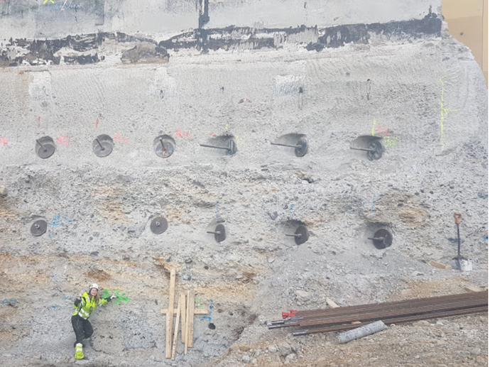 Female Keller project manager on site