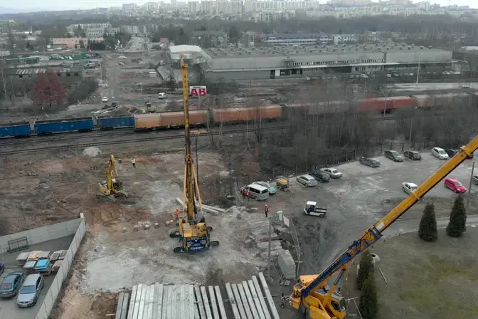 Próbne obciążenia pali Kielce