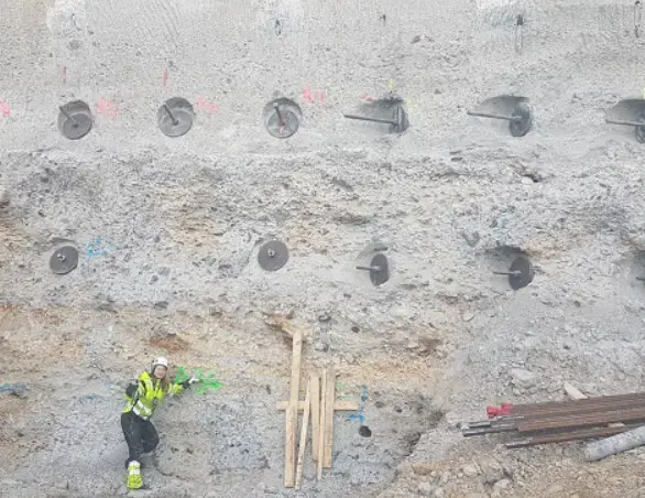 Female Keller project manager on site