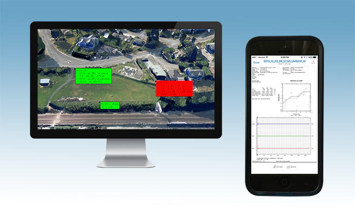 GEO-Instruments software and web based data presentation